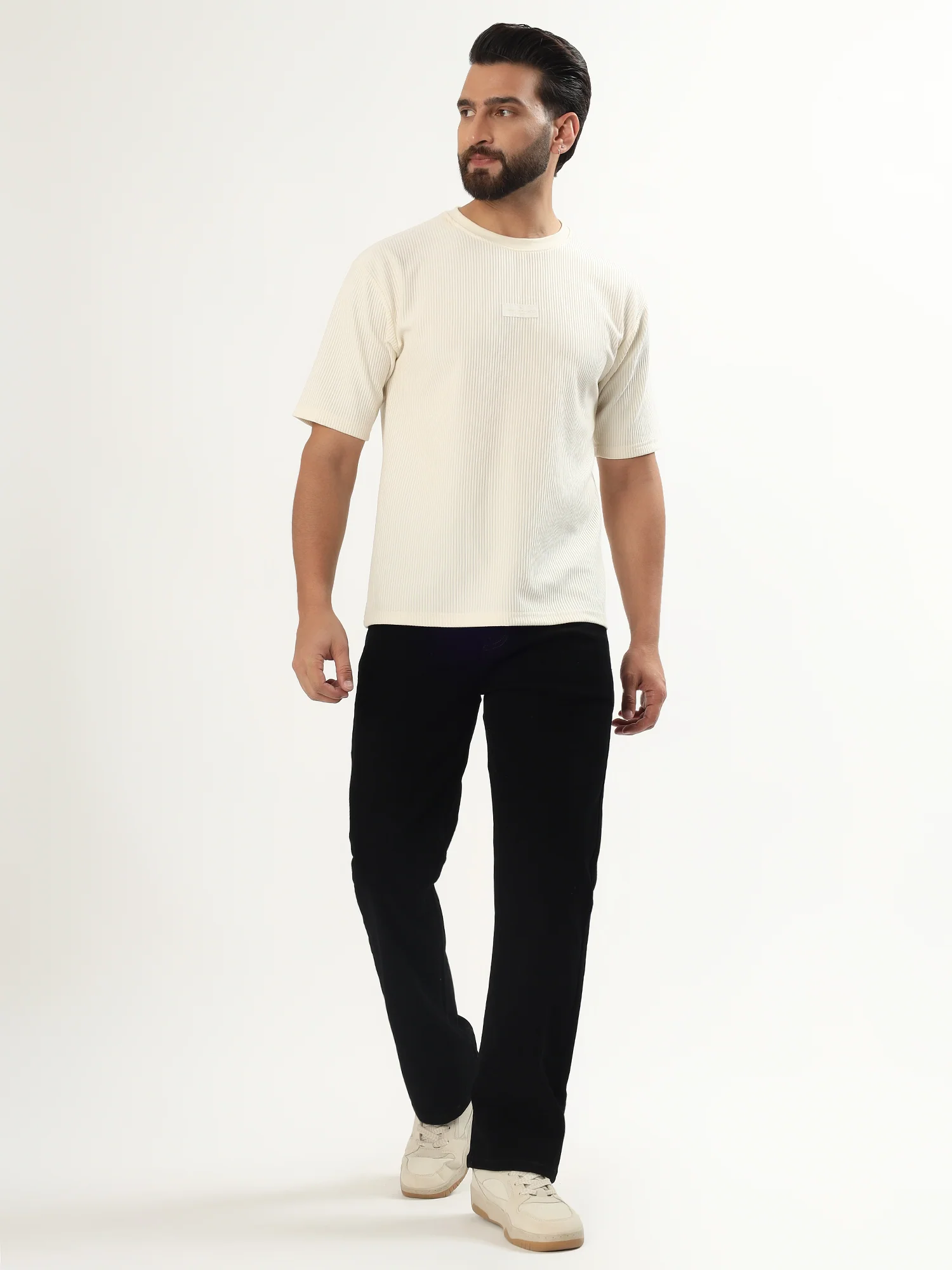 Red Boffin Men’s Straight Fit High Rise Stretchable Black Jeans for Men - Image 6